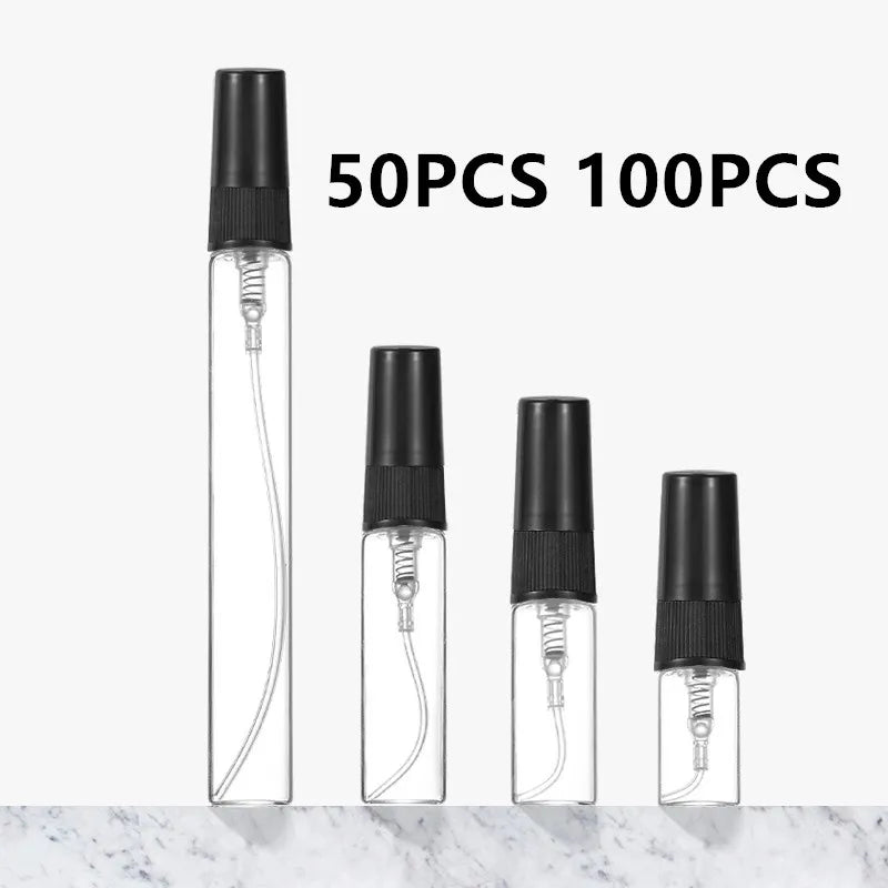 Refillable Black Glass Perfume Bottles — product image 1