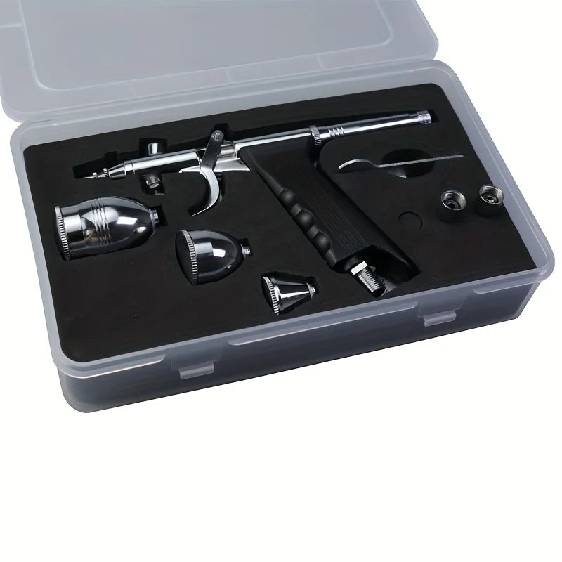 0.3 mm Dual-Action Gravity-Feed Airbrush Set shown as the main supplied product view