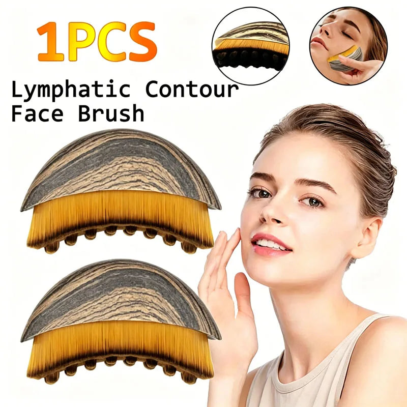 Lymphatic Contour Face Brush Ergonomically Designed To Fit Sculpting Drainage Massager for Face The Skin Precisely LBHL31
