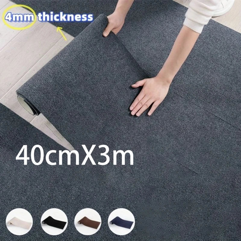 Large 40cm*3m Solid Color Protective Rug Suitable For Homes Bedrooms Living Rooms Offices Etc With A Thickened Design.