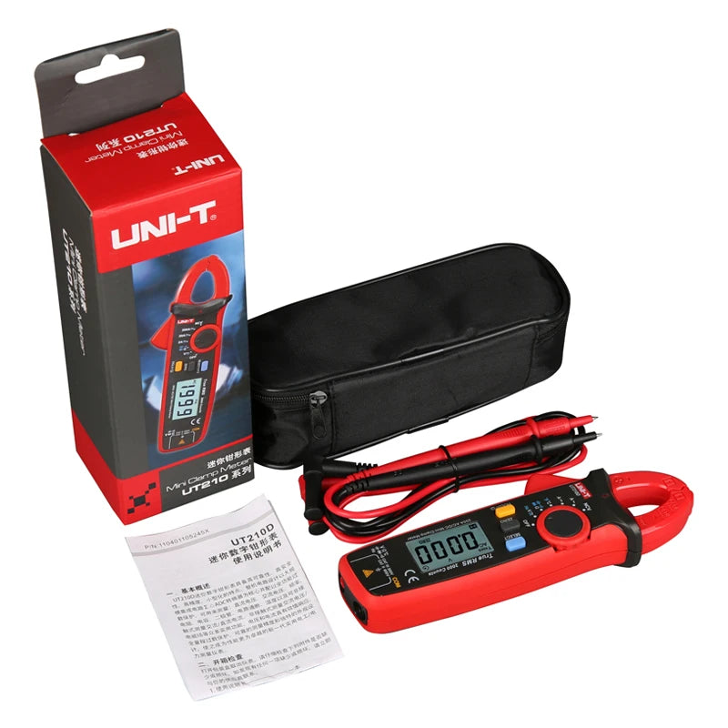 UNI-T Clamp Meter Digital UT210E UT210D AC Current Mini Clamp Multimeter True RMS Pliers Ammeter UT210C Auto Range