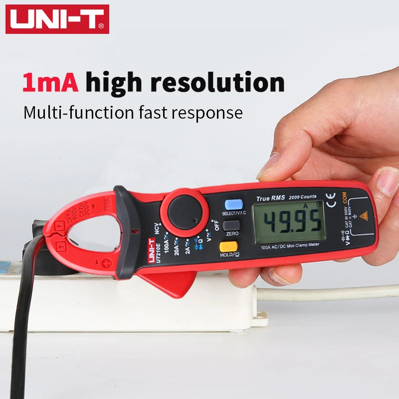 UNI-T Clamp Meter Digital UT210E UT210D AC Current Mini Clamp Multimeter True RMS Pliers Ammeter UT210C Auto Range