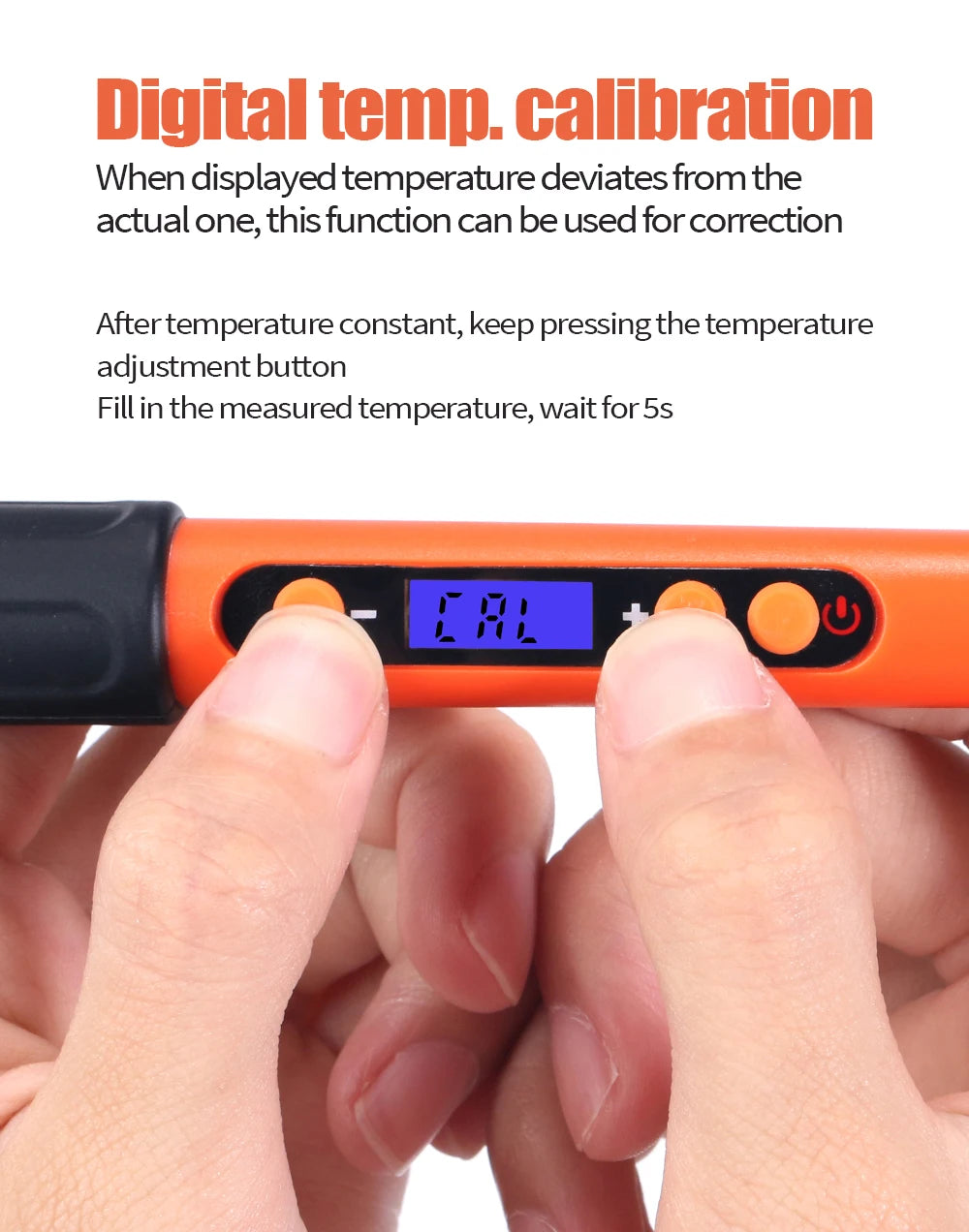 Correct the display when calibration is needed