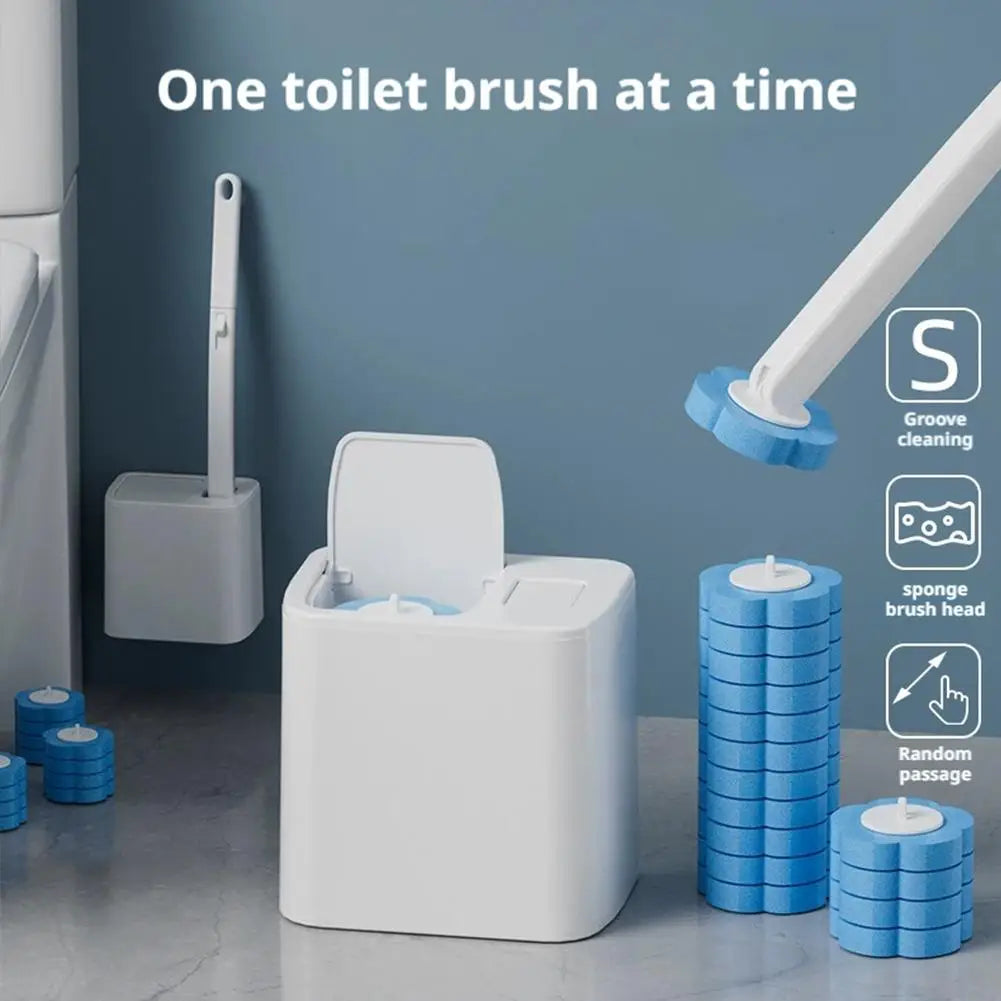 Disposable Toilet Brush System & Refill Heads