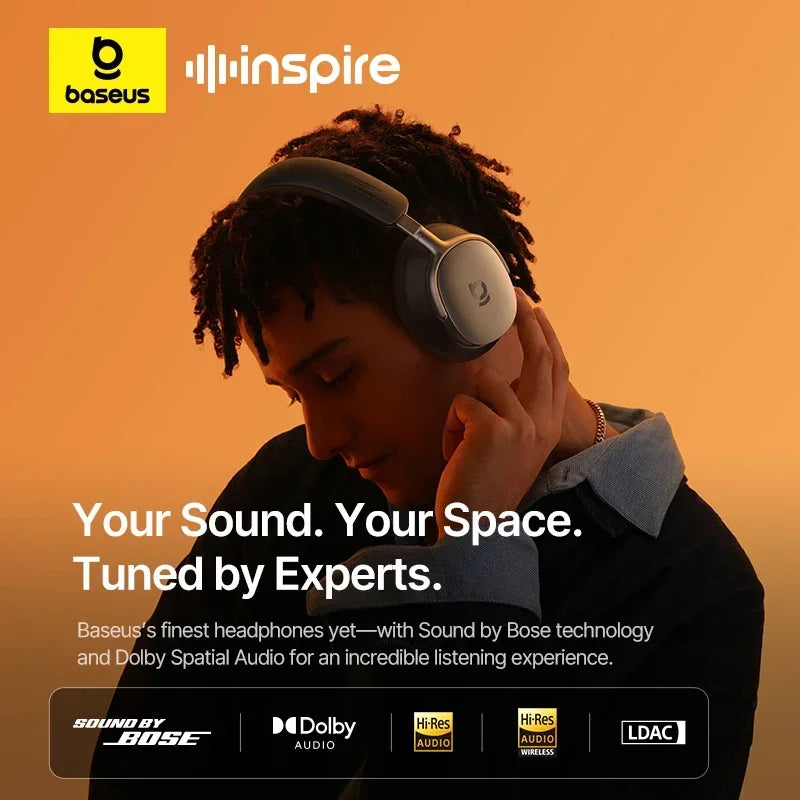 Baseus Inspire XH1 ANC Headphones, 100H