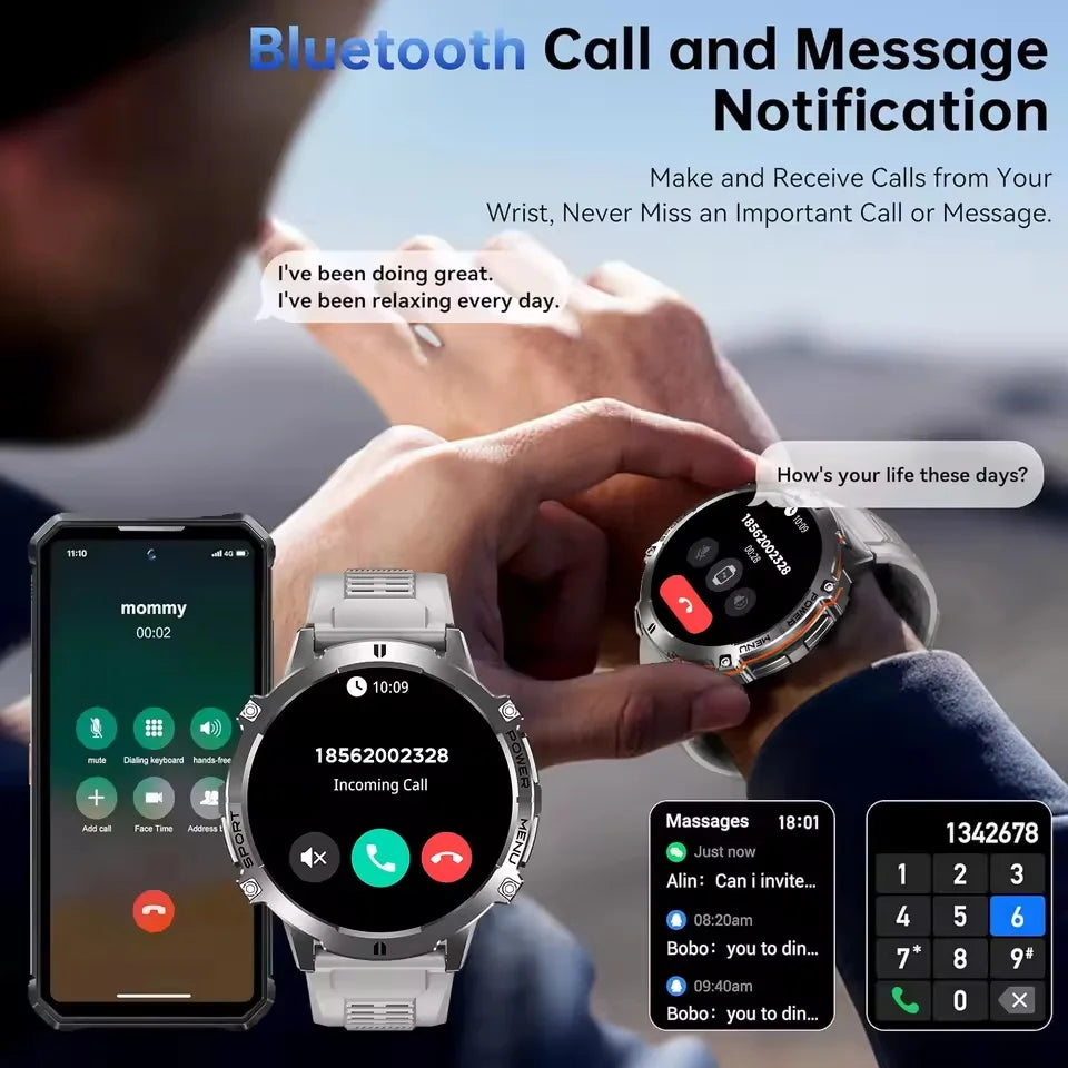TANK X3 1000mAh Outdoor Smartwatch, 10ATM