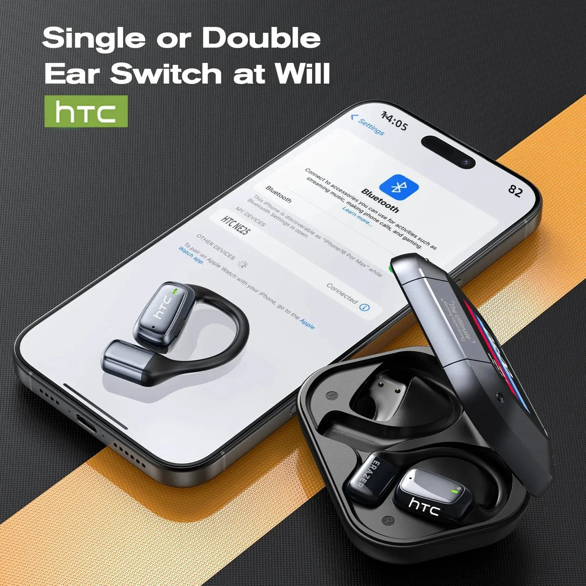 HTC NE25 AI Translation Wireless Earbuds with Charging Case
