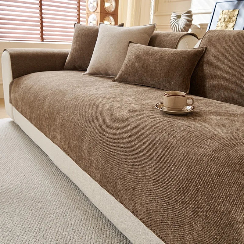 Chenille Sofa Cover Mat – Multiple Sizes