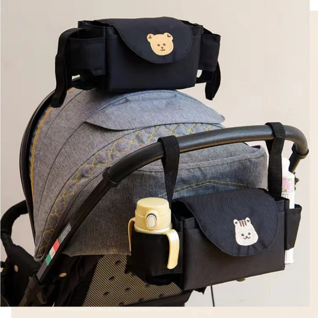 Baby Stroller Organizer Bag — Cup & Bottle Pockets