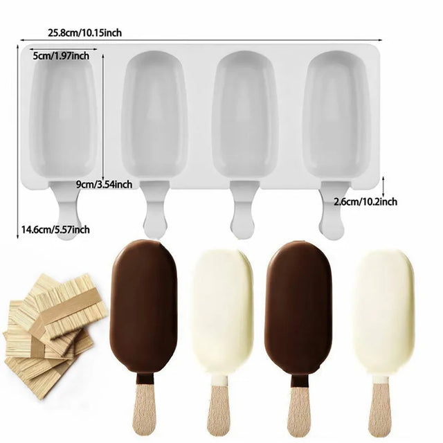 Silicone Popsicle Mold — 4 or 8 Cavities — product image 1