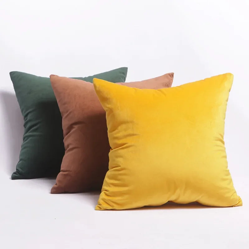 Velvet Cushion Cover – Multiple Sizes & Colors