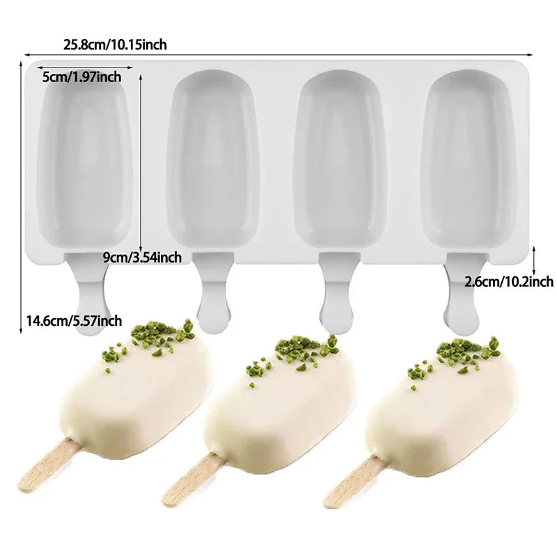Reusable Silicone Popsicle Mold Set — product image 1