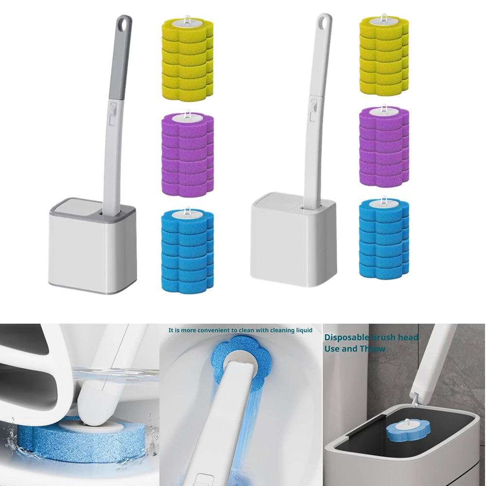 Disposable Toilet Brush System & Refill Heads