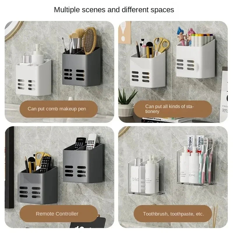 No-Drill Bathroom Wall Shelf – Toiletry & Skincare Organizer