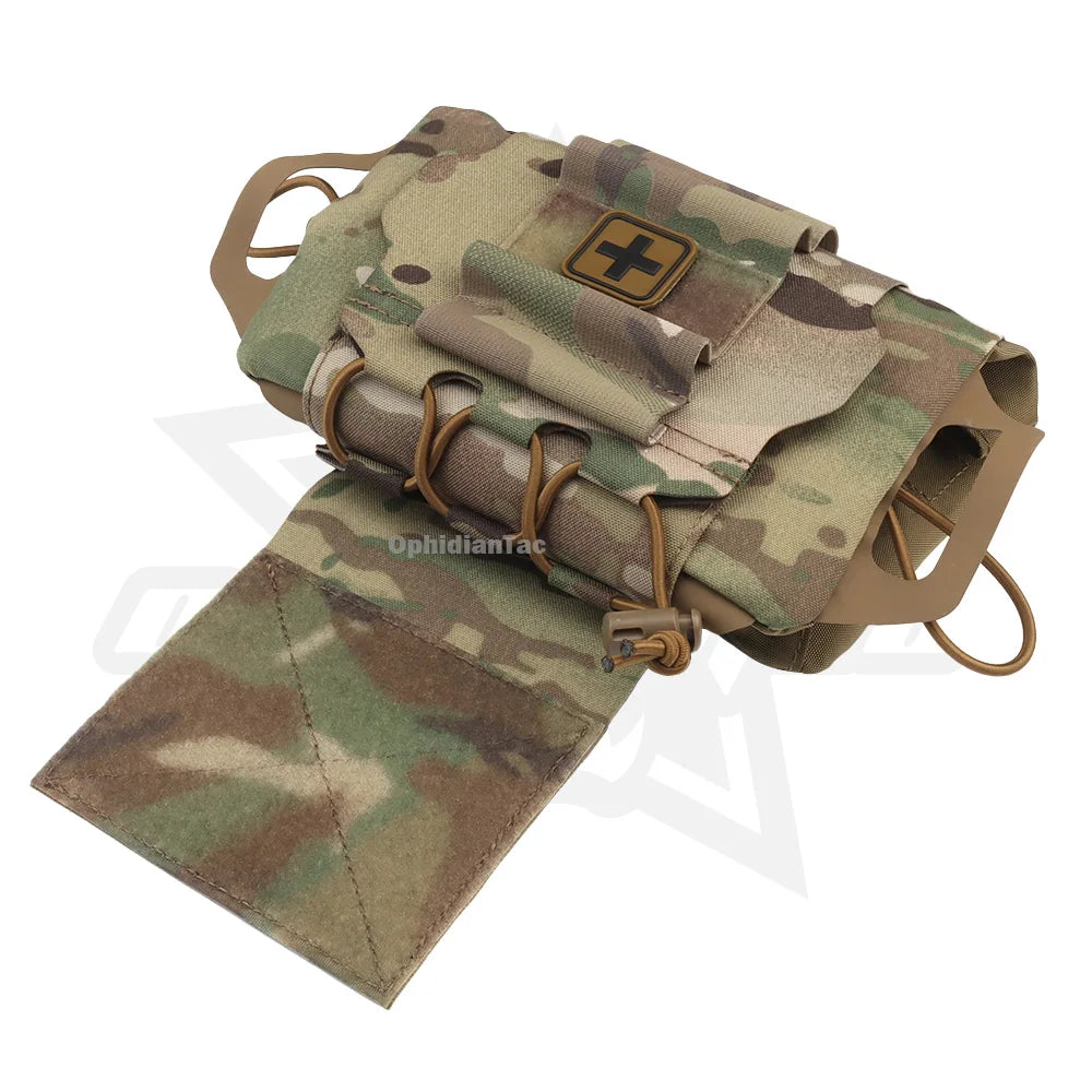 OPHIDIAN Tac IFAK Pouch Rapid Deployment Medical First Aid Pouch Outdoor Sport Hiking Hunting Camping Emergency Survival Bag