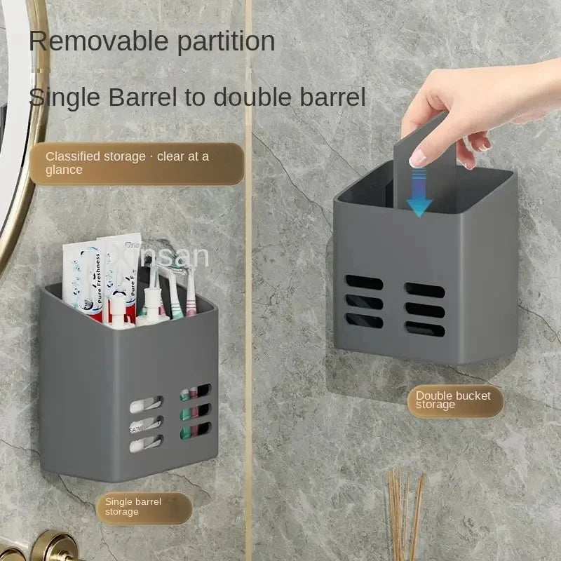 No-Drill Bathroom Wall Shelf – Toiletry & Skincare Organizer