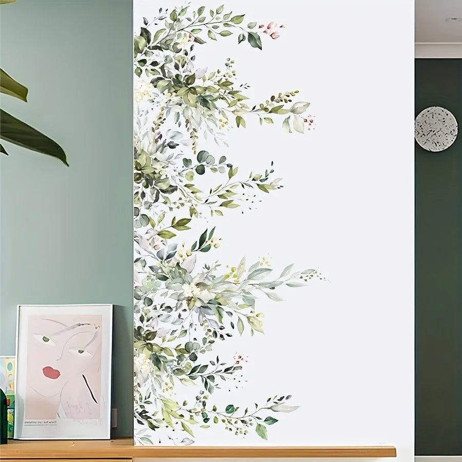 2-Piece Removable Vine & Leaf Wall Sticker Set