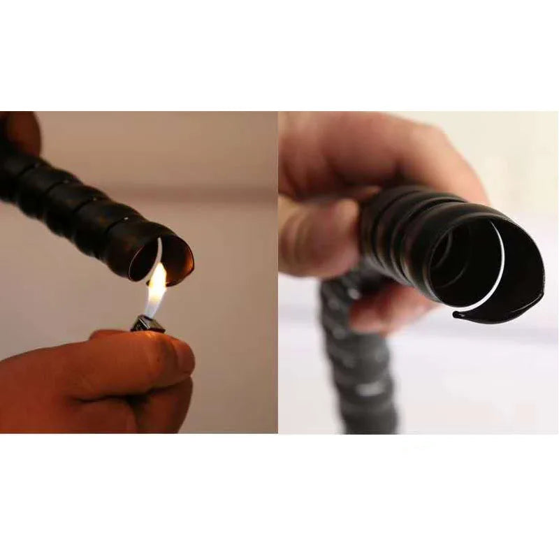 2m Flexible Spiral Cable Wrap, 8/10/12mm