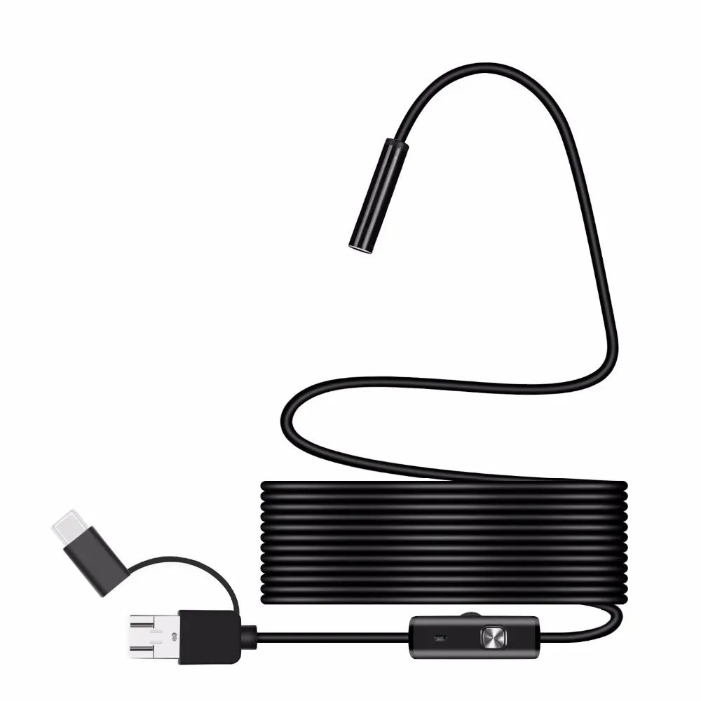 New 8mm Endoscope Camera 1080P HD USB Endoscope With 8 LED 1/2/5M Flexible Cable Inspection Borescope for Android PC