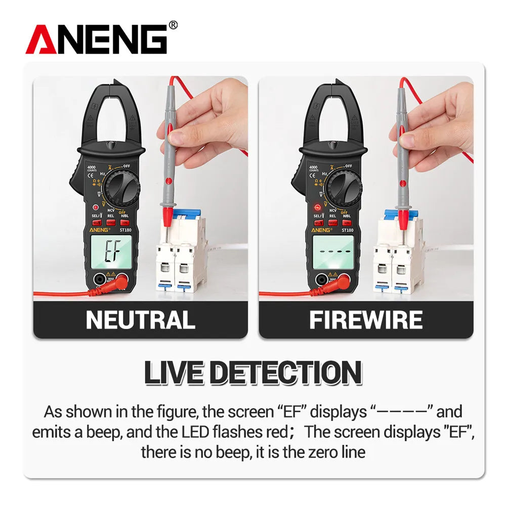 ANENG ST180 4000-Count Digital Clamp Meter
