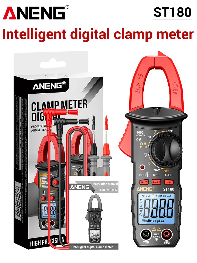 ANENG ST180 4000-Count Digital Clamp Meter