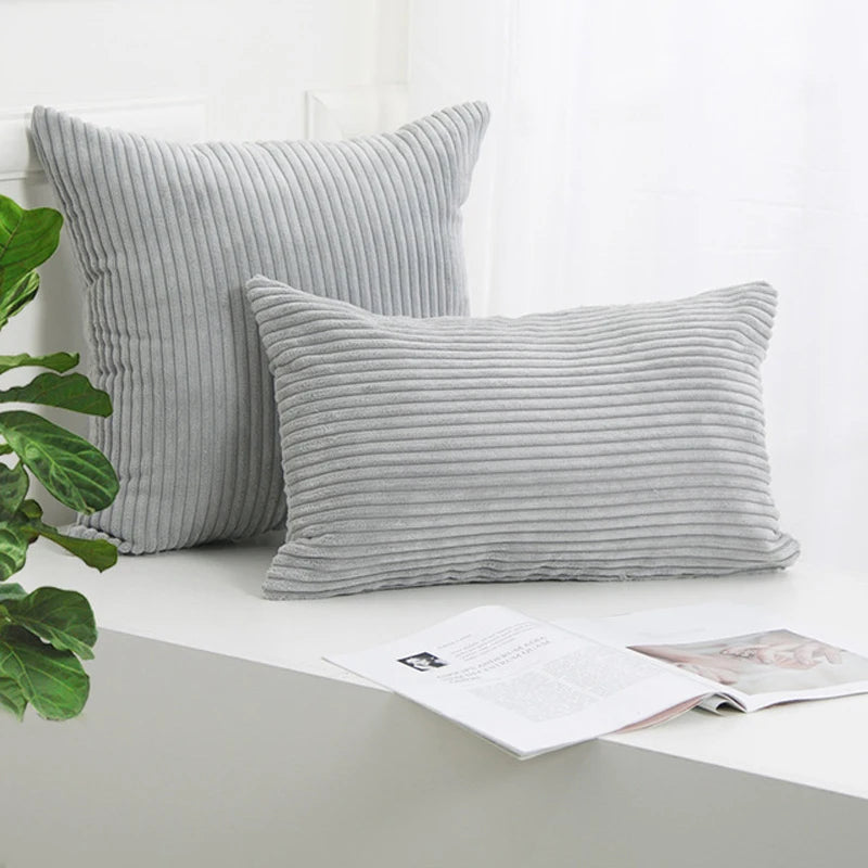 Striped Corduroy Cushion Cover – Multiple Sizes