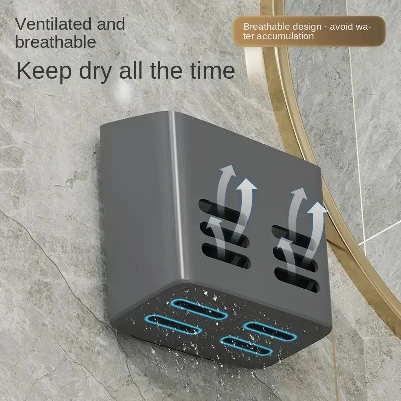 No-Drill Bathroom Wall Shelf – Toiletry & Skincare Organizer