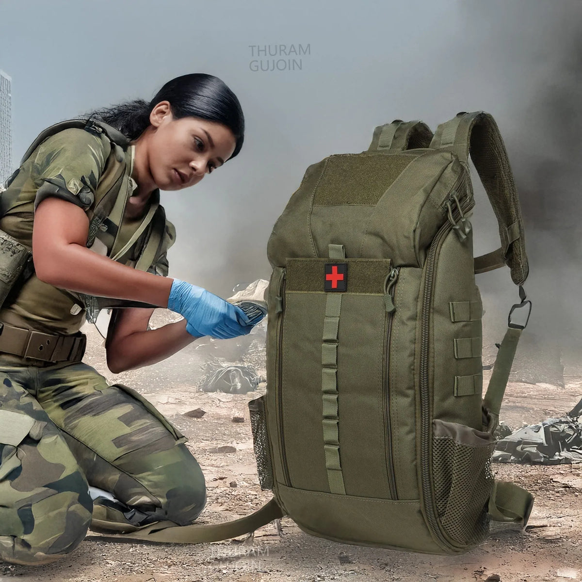 40L First-Aid Organizer Backpack, 3 Colors