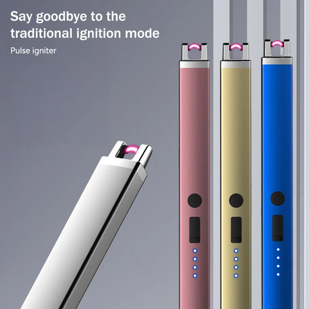 מצית קשת חשמלית נטען ב־USB להדלקת נרות – צבע לבחירה