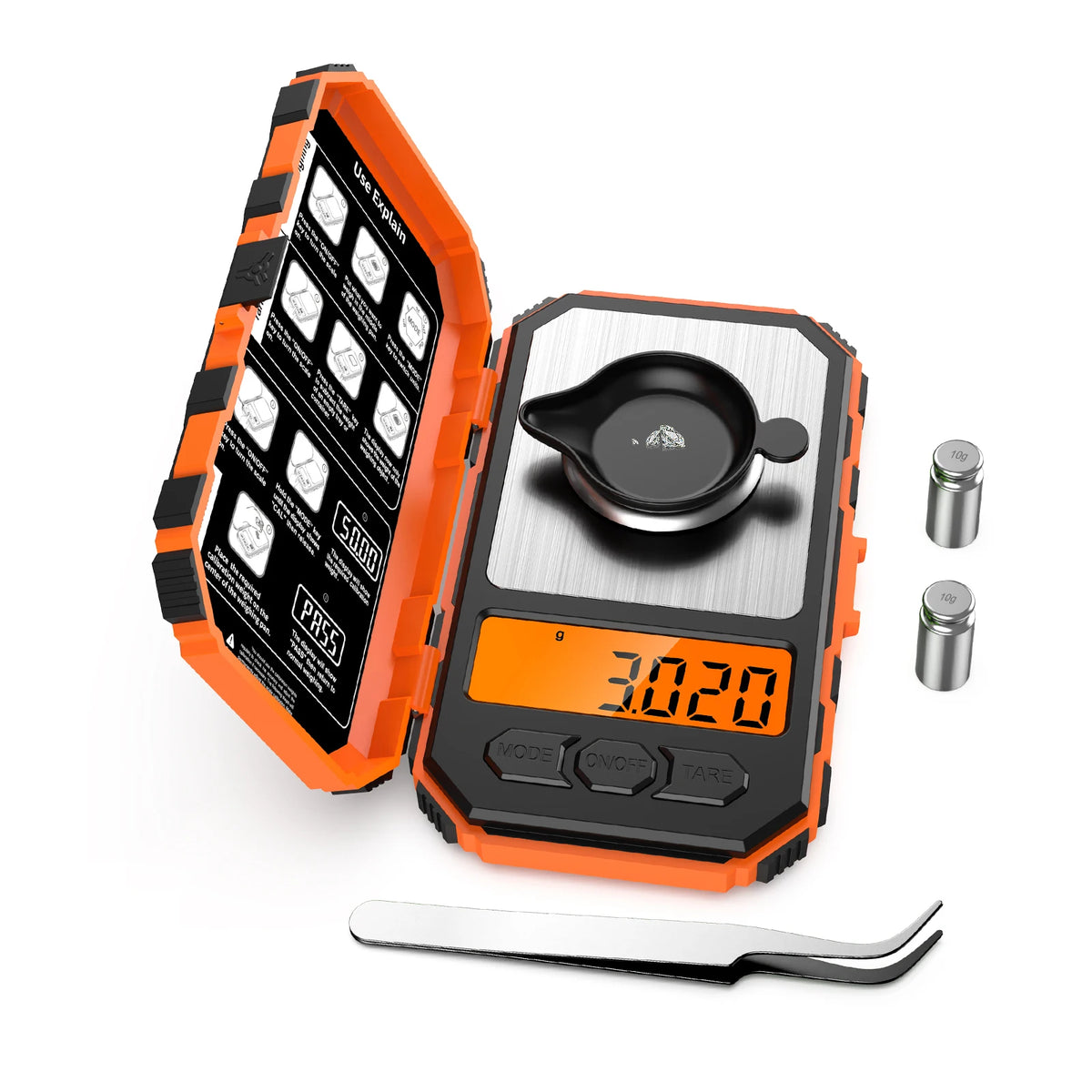 50 g × 0.001 g Precision Pocket Scale shown as the main supplied product view