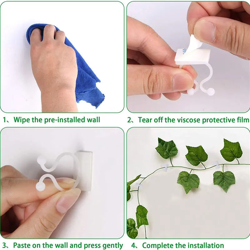 Self-Adhesive Vine Fixator Clips – 10/30/50 Pack