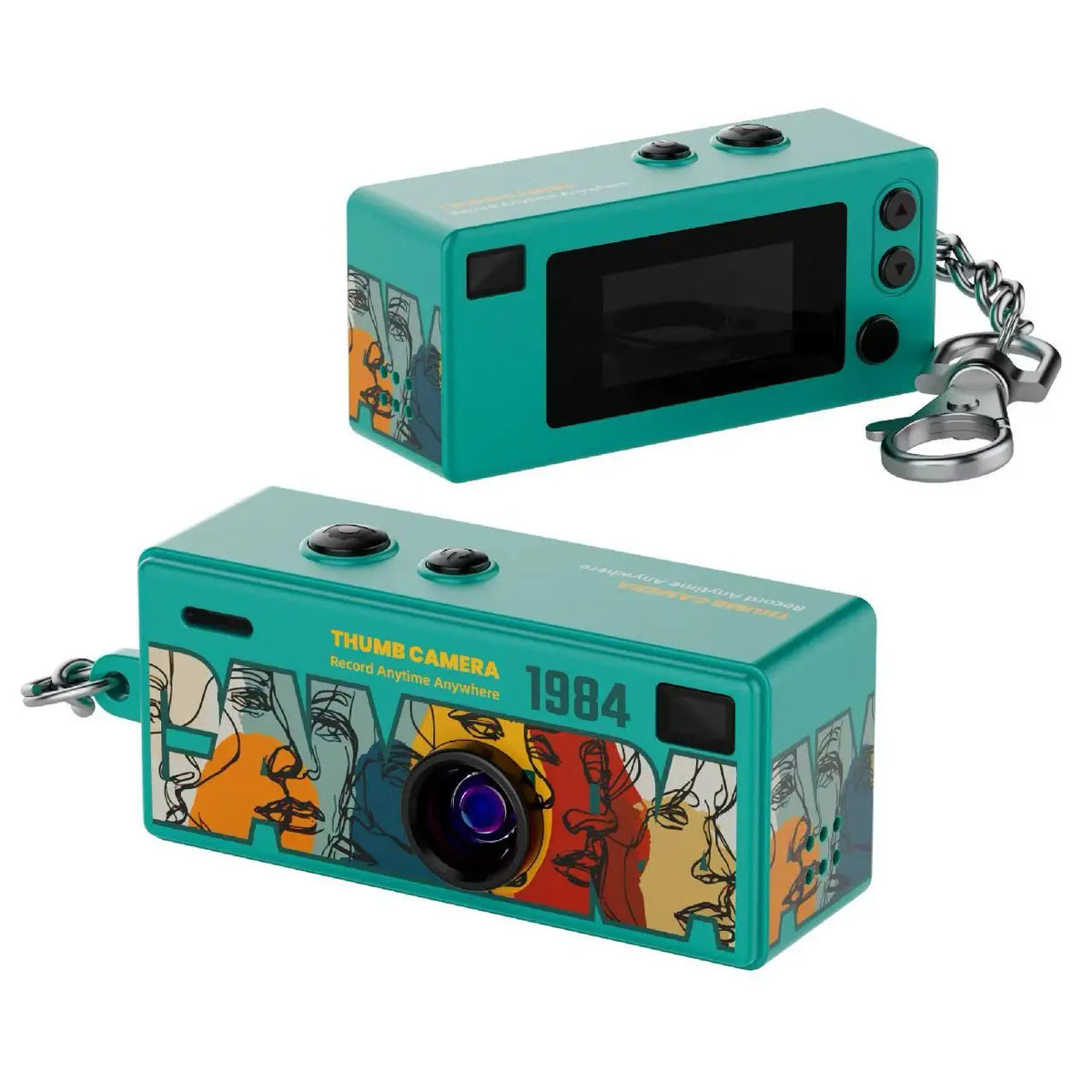 G6 1080p Keychain Mini Camera with 0.96-Inch Screen