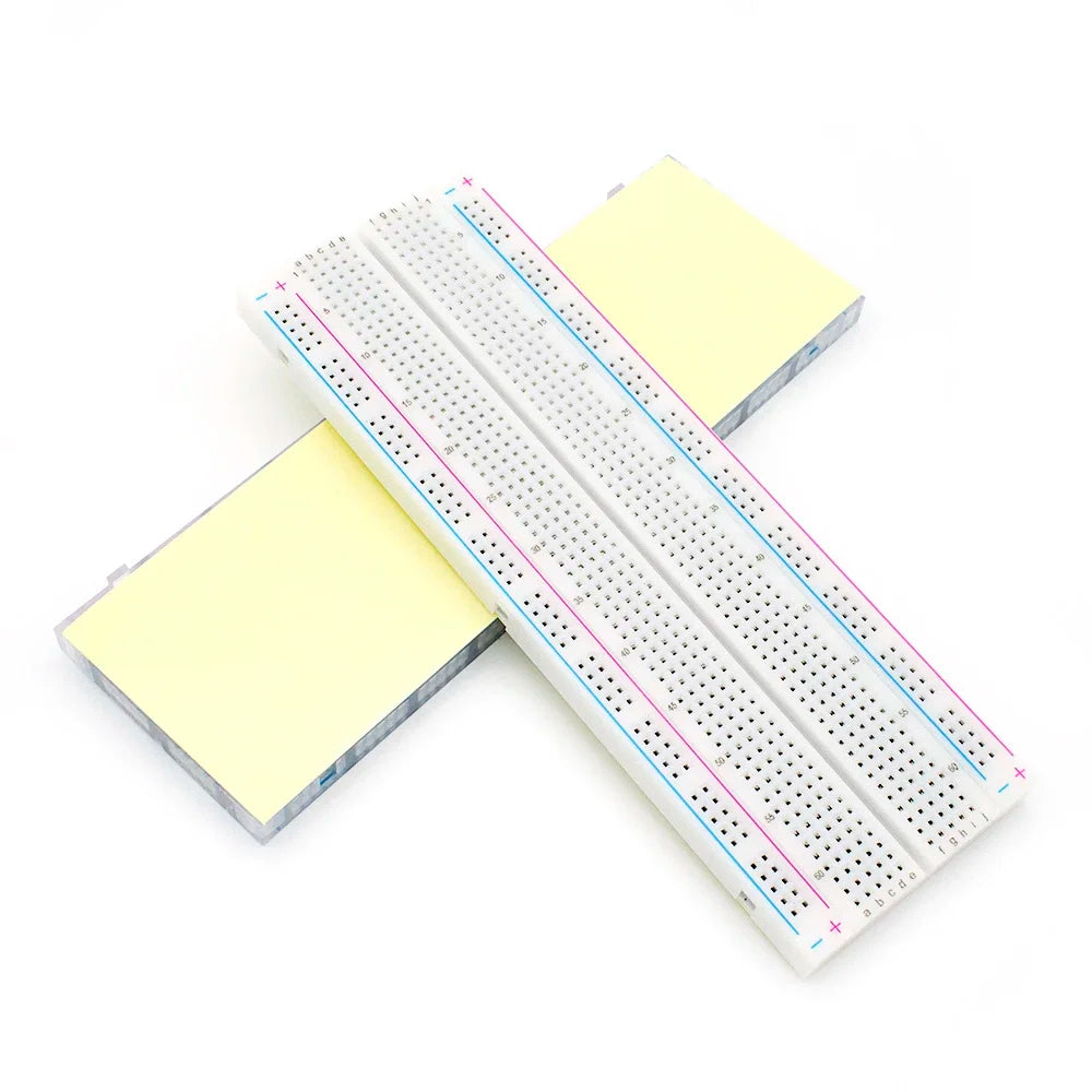 MB-102 Breadboard 400 830 Points Solderless PCB Prototype Board MB102 Power Module 65 Flexible Jumper Wires Test Develop DIY Kit