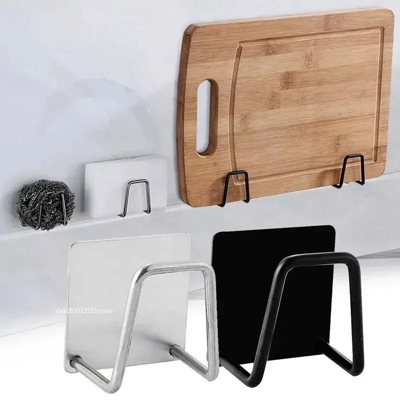Stainless Steel Sink Sponge Holder – Self-Adhesive Drain Rack
