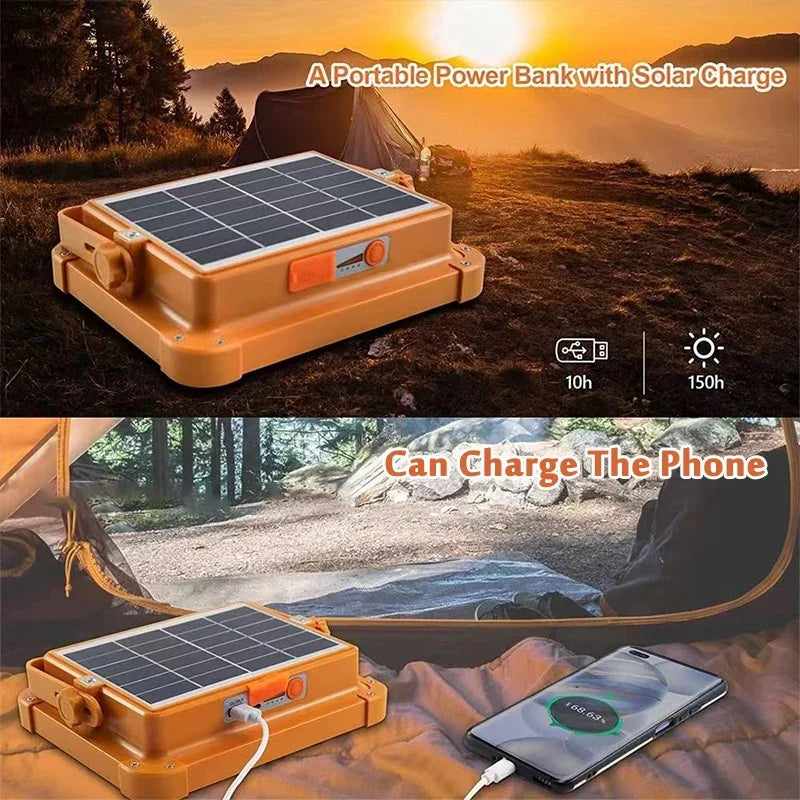 Rechargeable Solar & USB Portable LED Floodlight