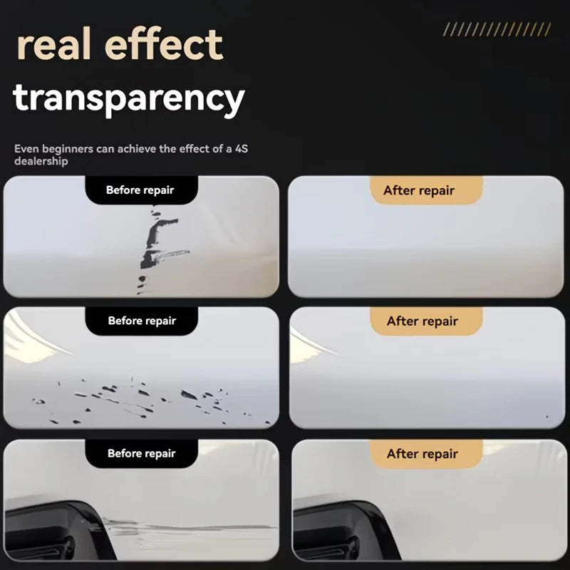 White Car Touch-Up Paint Pen, Scratch Repair and Color Restoration Tool for Auto Paint Surface and Minor Chips