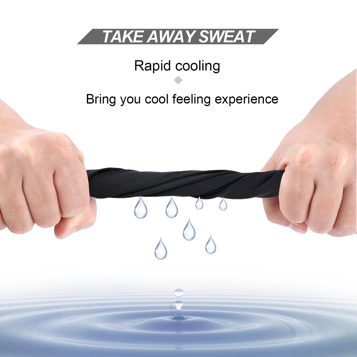 Men Summer Sports Black Mesh Ice Silk Bandana Running Tube Scarf Hiking Ski Fishing Hunting Cycling Snowboard Soft Scarves Women