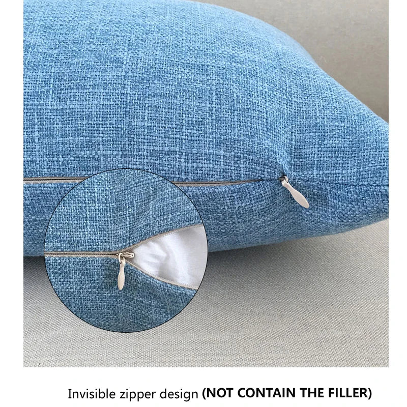 Linen-Blend Sofa Cushion Cover – Multiple Sizes