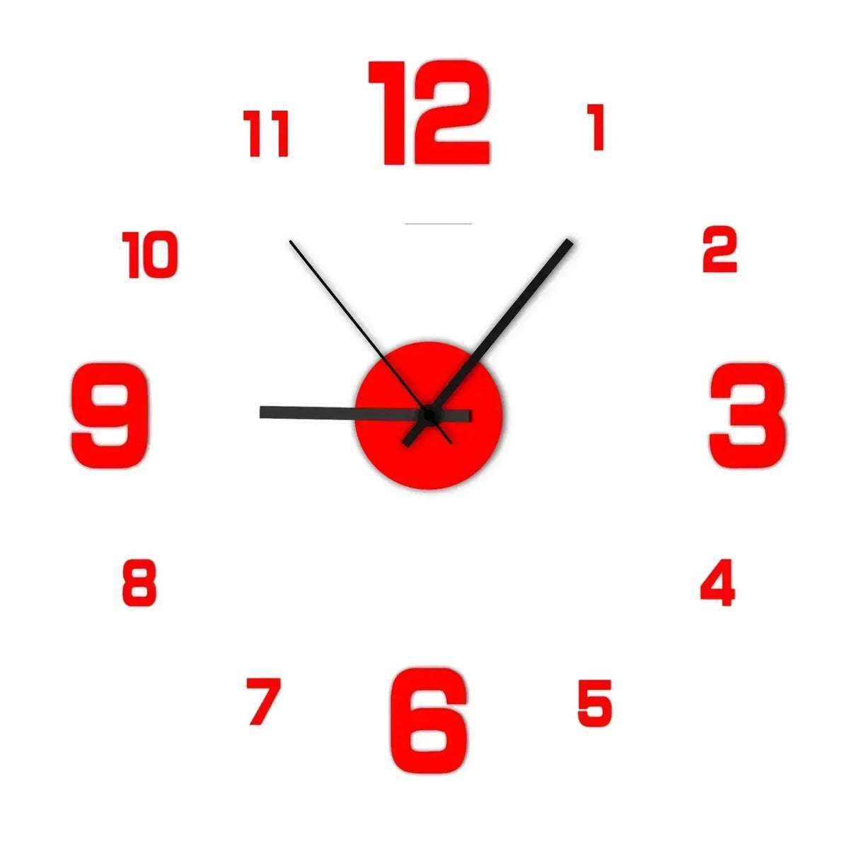 40cm Acrylic Plant Wall Clock, 4 Colors