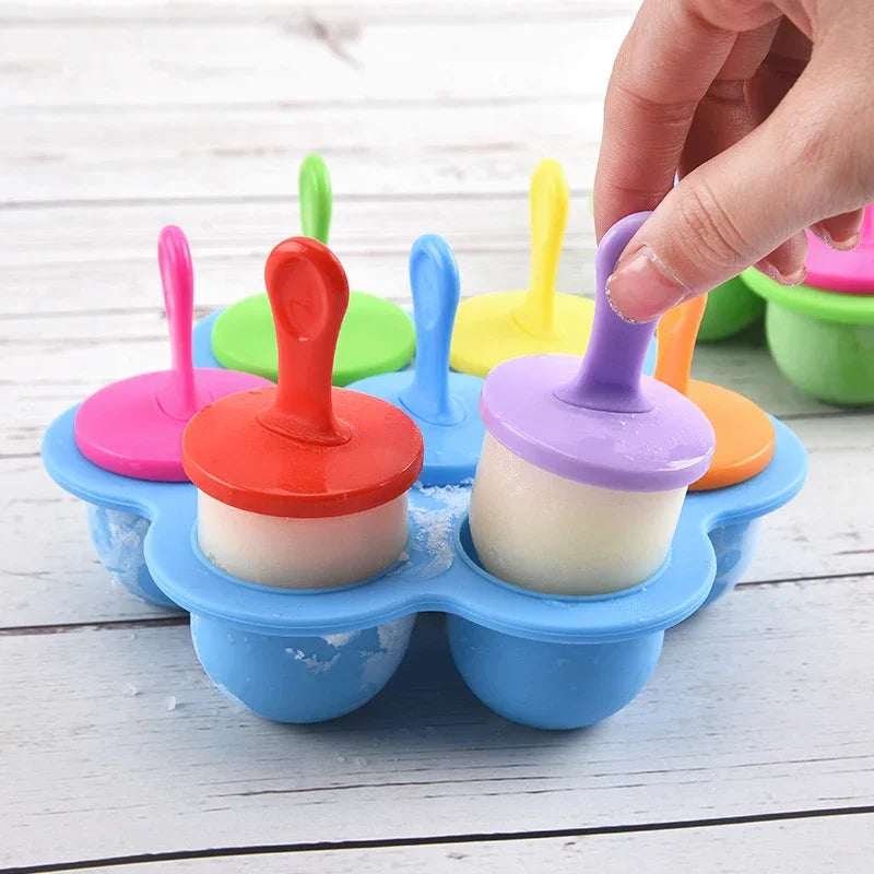 7-Cavity Silicone Popsicle Mold — product image 1