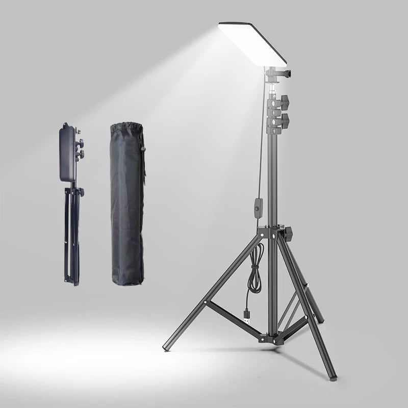 Portable Outdoors Led Work Light USB Tripod Camping Lamp Spotlight SMD Telescopic Pillar Lamps Collapsible Outdoor Picnic Light