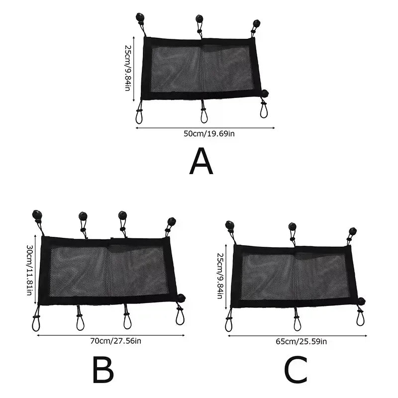 Under-Desk Cable Management Net – Flexible Cord Organizer