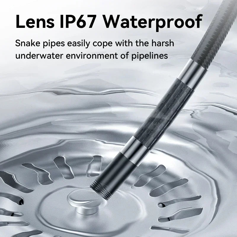 3.9mm/6.2mm/8.5mm 360° Articulating Borescope Endoscope Camera with Light,  Endoscope with Android/iOS Phone