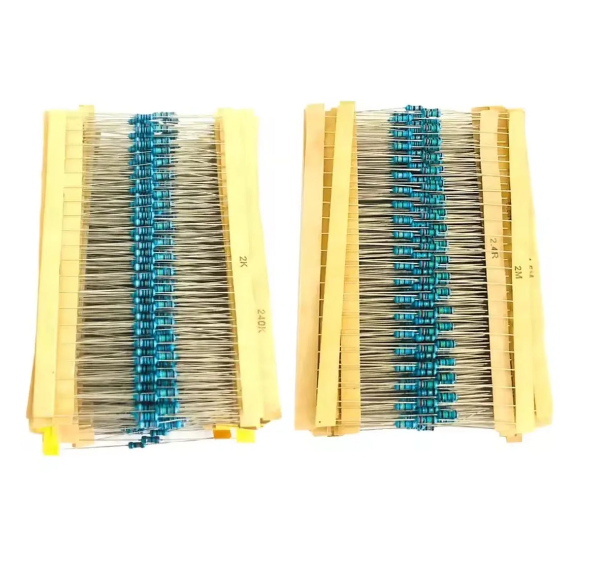 300–820pc 1% Metal Film Resistor Assortment, 1/4W
