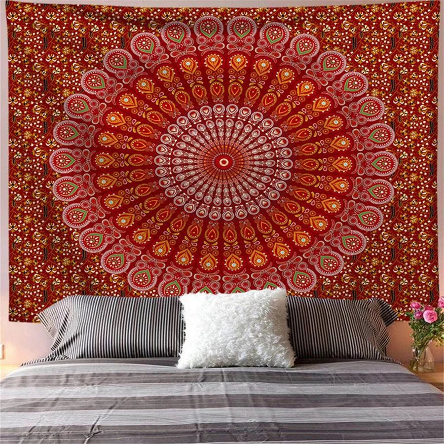 Boho Mandala Wall Tapestry – Multiple Sizes & Designs