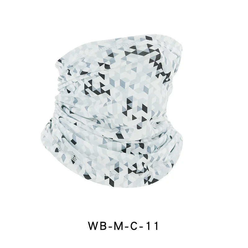Neck Warmer Summer Breathable Face Mask Sun Protection Ice Silk Outdoor Fishing Magic Neckerchief Cycling Sports Hiking Scarves