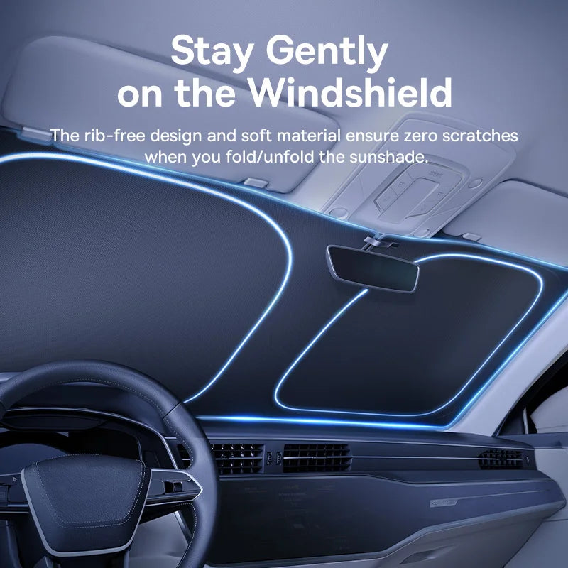Baseus DT1 Car Sunshade Windshield Cover Folding Car Front Window UV Sun Protection for Summer Sun Shade Curtain Protector