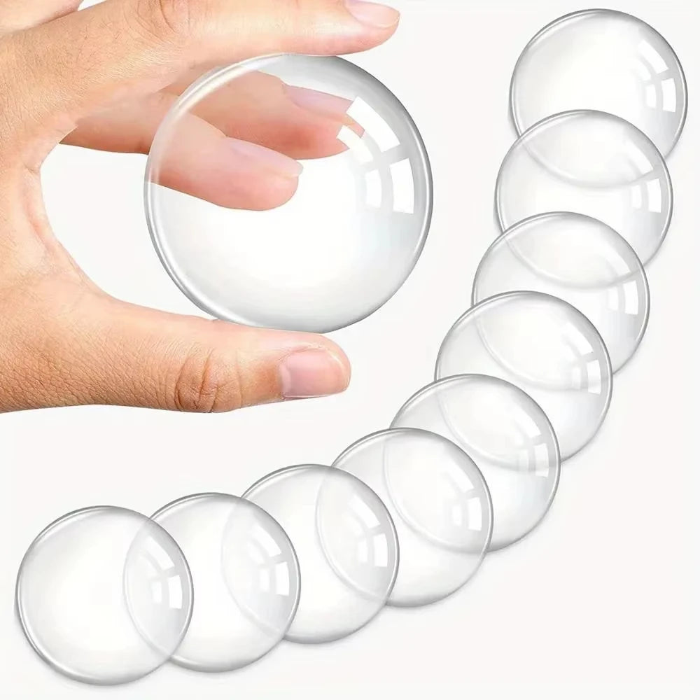 Door Knob Wall Shield Clear Soft Rubber Door Stopper Door Handle Bumper Wall Protector Mute Stickers Muffler Pad Protective Plug