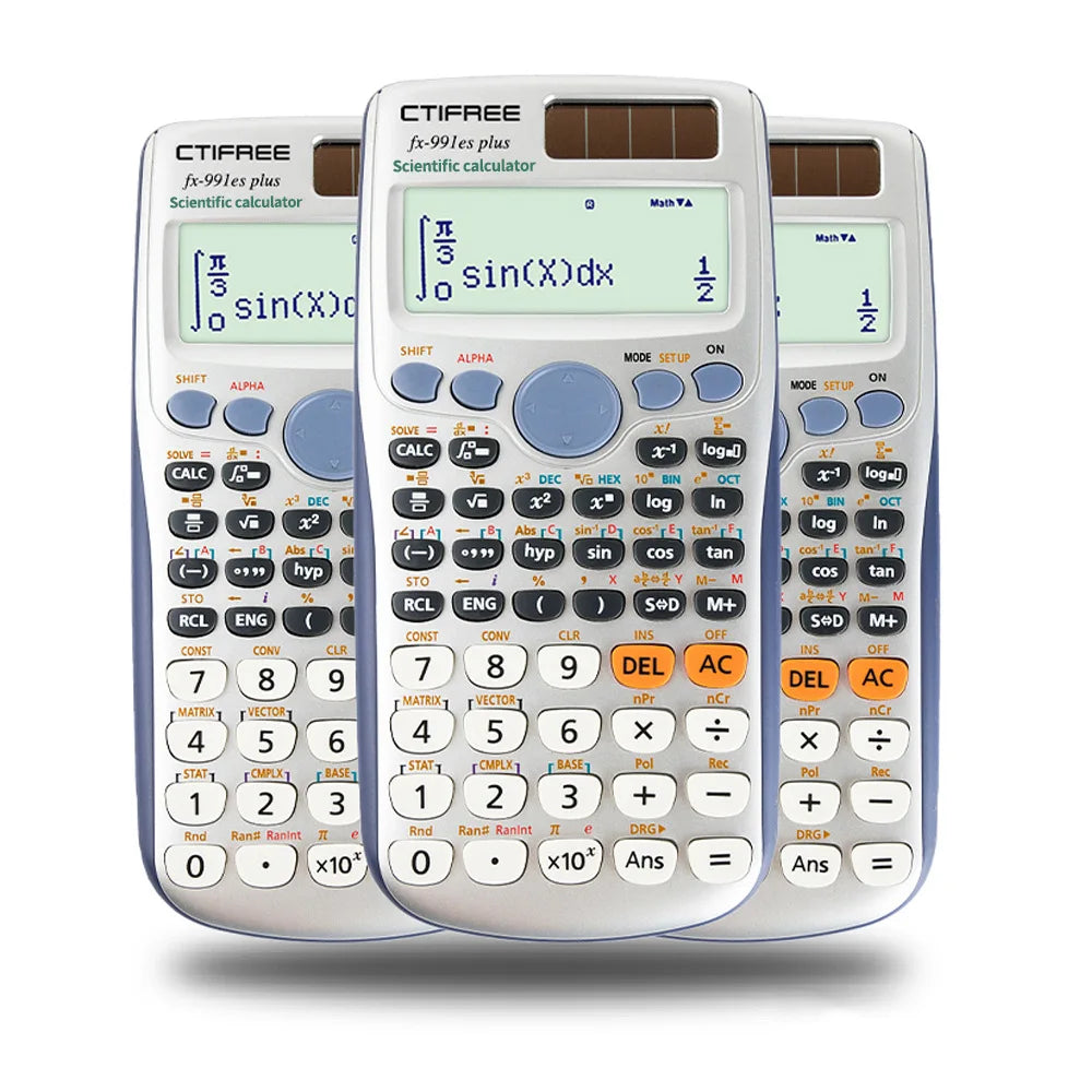 Calculator for FX-991ES PLUS Original Scientific Calculator 417 Functions for High School University Students Office Coin Batter