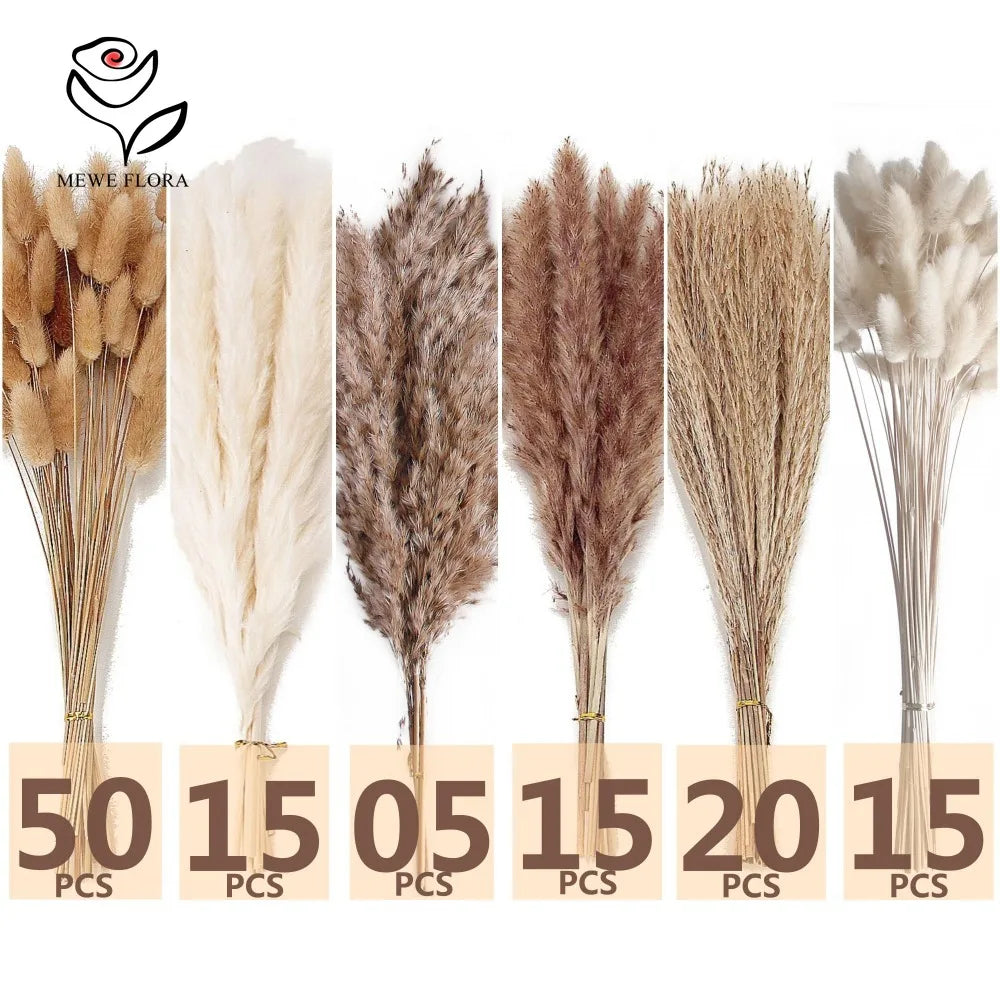 Dried Pampas & Bunny Tail Grass Bouquet – Multi-Piece Sets